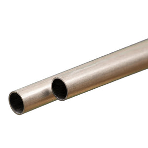 Round Aluminum Tube: 8mm OD x 0.45mm Wall x 300mm Long