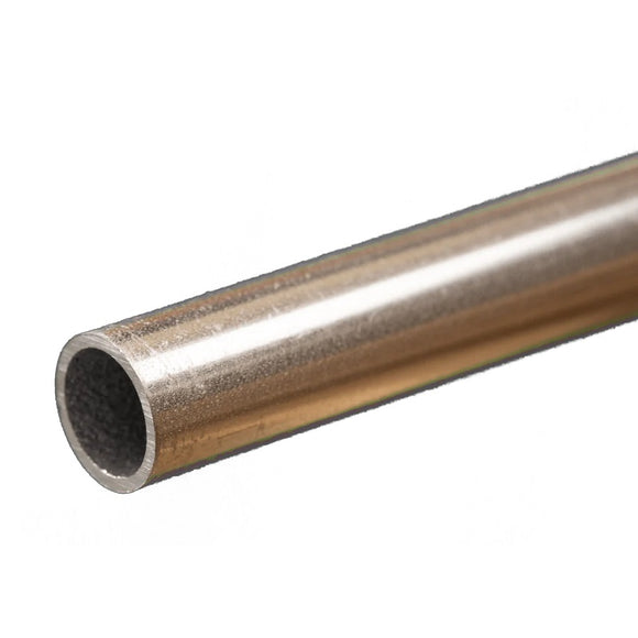 Round Aluminum Tube: 10mm OD x 0.89mm Wall x 300mm Long