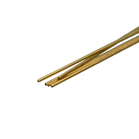 Round Brass Rod: 0.5mm OD x 300mm Long