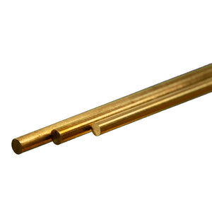 Round Brass Rod: 3.5mm OD x 300mm Long