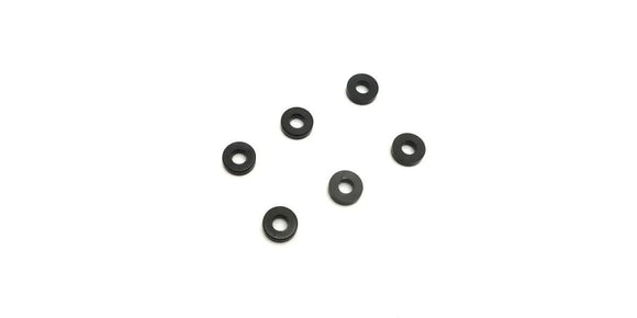 Aluminum Collar (3x7x2mm/Black/6pcs)