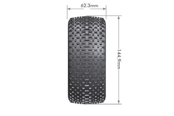 T-Pirate 1/8 Off Road Truggy Tires, Super Soft, Unmounted