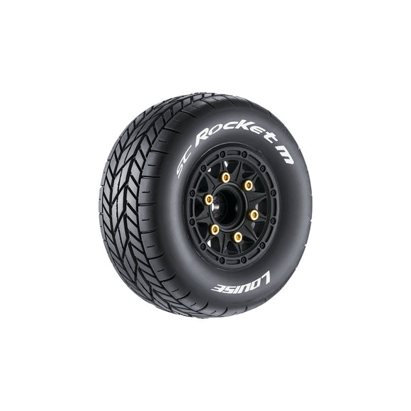 SC-Rocket M Oval Track 1/10 Short Course Tires, Soft, 12,