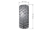 CR-Rowdy 1/10 1.9" Crawler Tires, 12mm Hex, Super Soft,