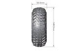 CR-Griffin 1/10 2.2" Crawler Tires, 12mm Hex, Super Soft,