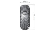 CR-Champ 1/10 2.2" Crawler Tires, 12mm Hex, Super Soft,