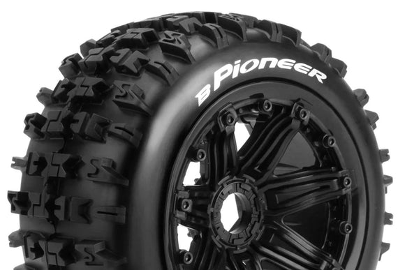 B-Pioneer 1/5 Off Road Buggy Tires, 24mm Hex, Mounted on Bl