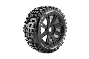 B-Ulldoze 1/8 Off-Road Buggy Tires, 17mm Hex, Mounted on