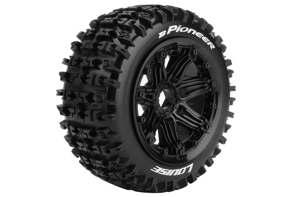 B-Pioneer 1/5 Off Road Buggy Tires, 24mm Hex, Mounted on Bl