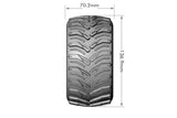 MFT MT-Cyclone 1/10 Monster Truck Tires, 1/2" Offset, 17mm