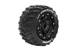 MFT MT-Cyclone 1/10 Monster Truck Tires, 1/2" Offset, 17mm