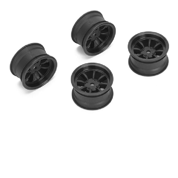 8 Spoke Wheel +4mm (Black), for LMX