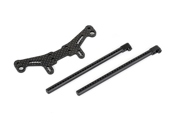 Carbon Rear Shock Tower (for Sedan Body), Fits LMX