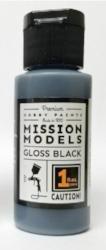 Mission Models - Acrylic Model Paint 1 oz Bottle, Gloss Black Base for Chrome