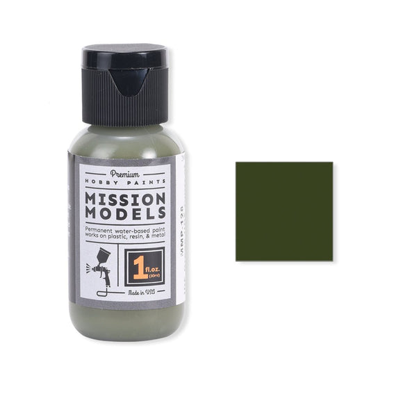 Mission Models - Acrylic Model Paint, 1oz Bottle IDF Green (Merkava Modern AFV)