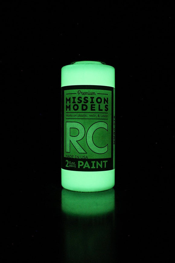 Mission Models - Water-based RC Paint, 2 oz bottle, Night Glow