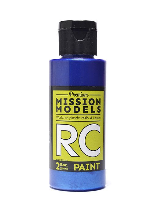 Mission Models - Water-based RC Paint, 2 oz bottle, Pearl Blue