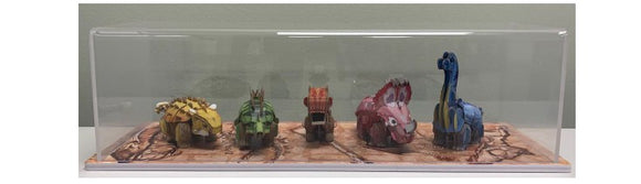 Prebuilt Display Tiny Dinosaur with Display Case