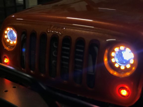 Attack 17mm Yellow Halo Headlight