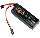 Power Hobby - 2S 7.4V 2400mAh 5C RX Receiver Lipo Hump Battery Pack