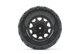 1/10 2.8 MT Tomahawk Belted Tires (2) with Removable Hex