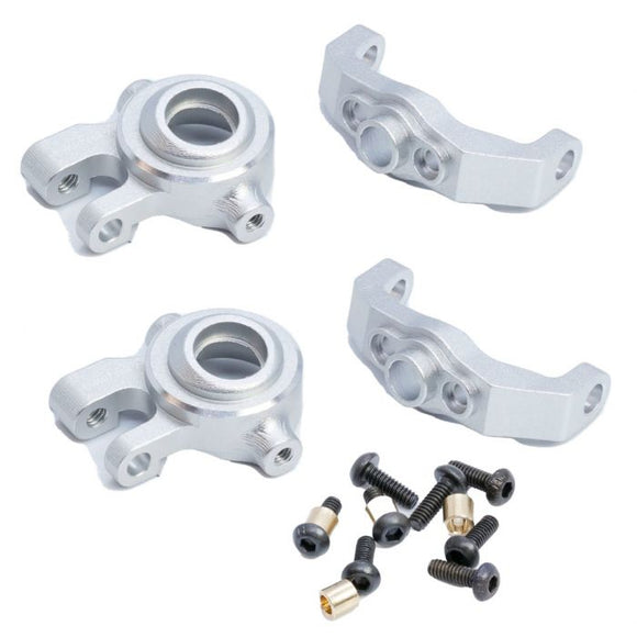 Aluminum C Hub & Steering Knuckles Silver Traxxas TRX-4M