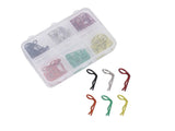 60pcs 90-Degree Angle Body Clips Bent Springy Pins