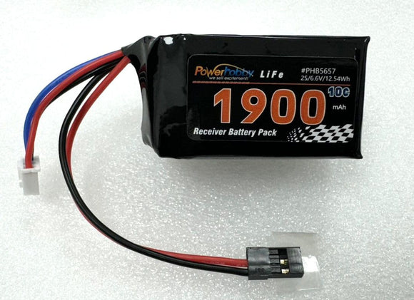 LiFe 6.6V 1900mah 10C Hump Receiver Battery Pack