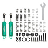 80mm Promatics Two Stage Internal Spring Shocks, Green