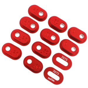 7075 Aluminum Chain Tension Adjuster Set, Red, Losi