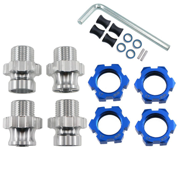 17mm Hex Wheel Adapters w/8mm Extension, for Traxxas Jato