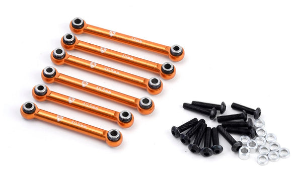 Aluminum Tie Rod Set Orange, HPI RS4 Sport3