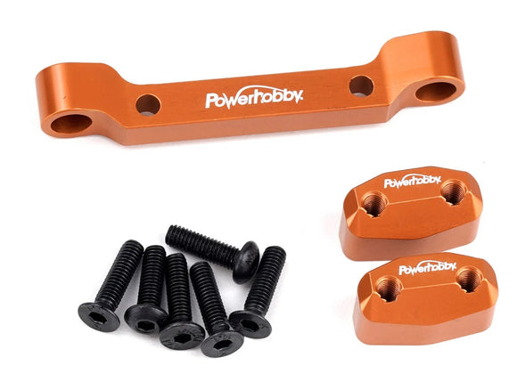 Aluminum Front Pivot Block Orange, HPI RS4 Sport3