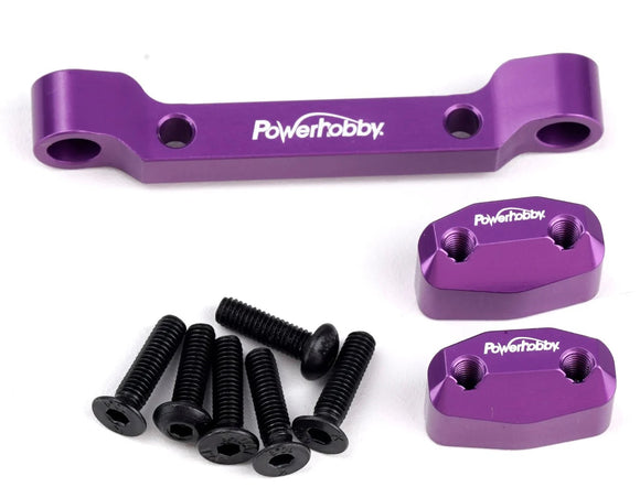 Aluminum Rear Pivot Block Purple, HPI RS4 Sport3