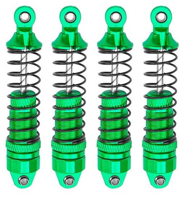 Aluminum Front & Rear Shocks, for Arrma Grom, Green, 4pcs