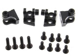 Aluminum Lower 4-Link Mount Set, Black, for Losi Mini LMT