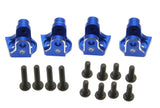 Aluminum Lower 4-Link Mount Set, Blue, for Losi Mini LMT