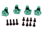 Aluminum Lower 4-Link Mount Set, Green, for Losi Mini LMT