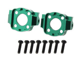 Aluminum Spindle Carrier Set, 5deg, Green, for Losi Mini LMT