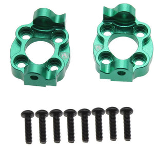 Aluminum Spindle Carrier Set, 5deg, Green, for Losi Mini LMT