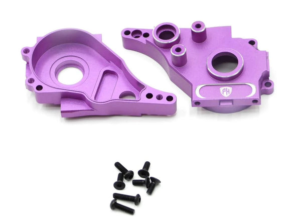 Aluminum Rear Gearbox Set, Purple, for MST RMX 2.5