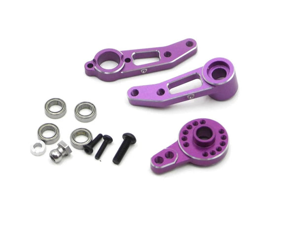 Aluminum Steering Arm Set, Purple, for MST RMX 2.5