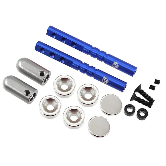 Magnetic Realistic Body Mounts Blue, for 1/10 Car/Crawlers