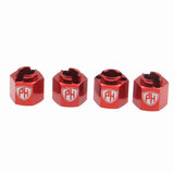 Aluminum Wheel Hex, Red, for Redcat Ascent-18