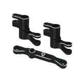 7075 Aluminum Steering / Bellcrank Black, for Traxxas