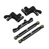 7075 Aluminum Steering / Bellcrank Set Black, Traxxas
