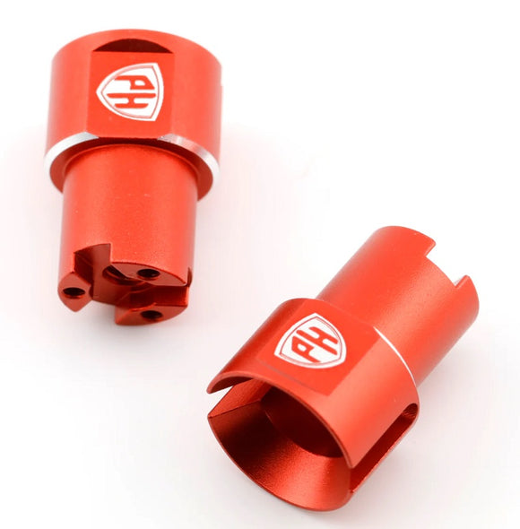 Aluminum Rear Wheel Shaft, Red for Kyosho Fazer MK2