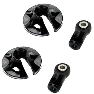 Locking Aluminum Shock Ends, Black, for Arrma 6S