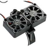 1/10 Aluminum Heatsink Mount 30mm Twin Turbo Cooling Fans