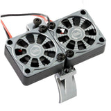 1/10 Aluminum Heatsink Mount 30mm Twin Turbo Cooling Fans